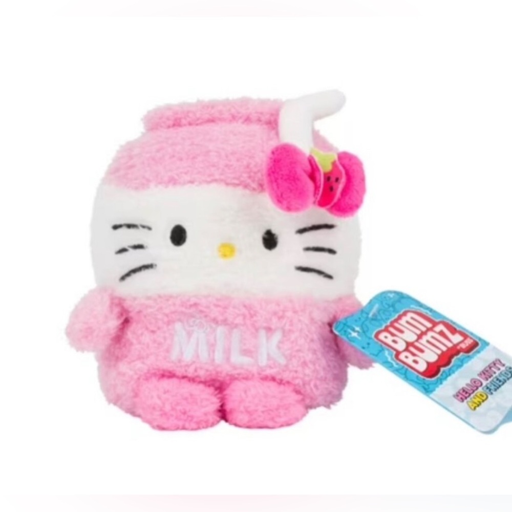 BumBumz 4.5-inch Hello Kitty Milk Plush from the FoodTruckBumz series.MWT